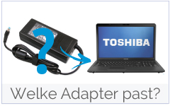Welke oplader past in mijn Toshiba laptop?