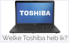 Welke Toshiba laptop heb ik?