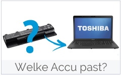 Welke Toshiba accu bestellen?